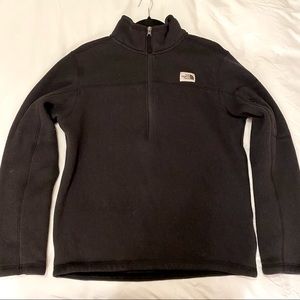 North Face 1/4 Zip Jacket Mens Black Medium